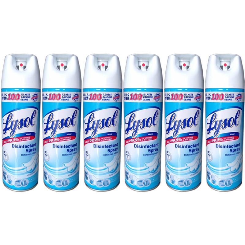 Cod Set Of Lysol Disinfectant Spray Crisp Linen Scent Grams