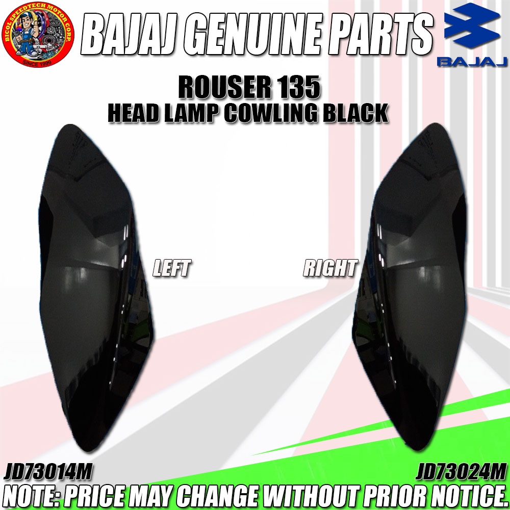 Rouser Head Lamp Cowling Black Kmc Genuine Left Jd M