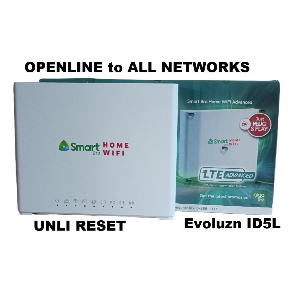 OPENLINE SMART Bro LTE Advanced Home WiFi CAT 6 Evoluzn ID5L Shopee