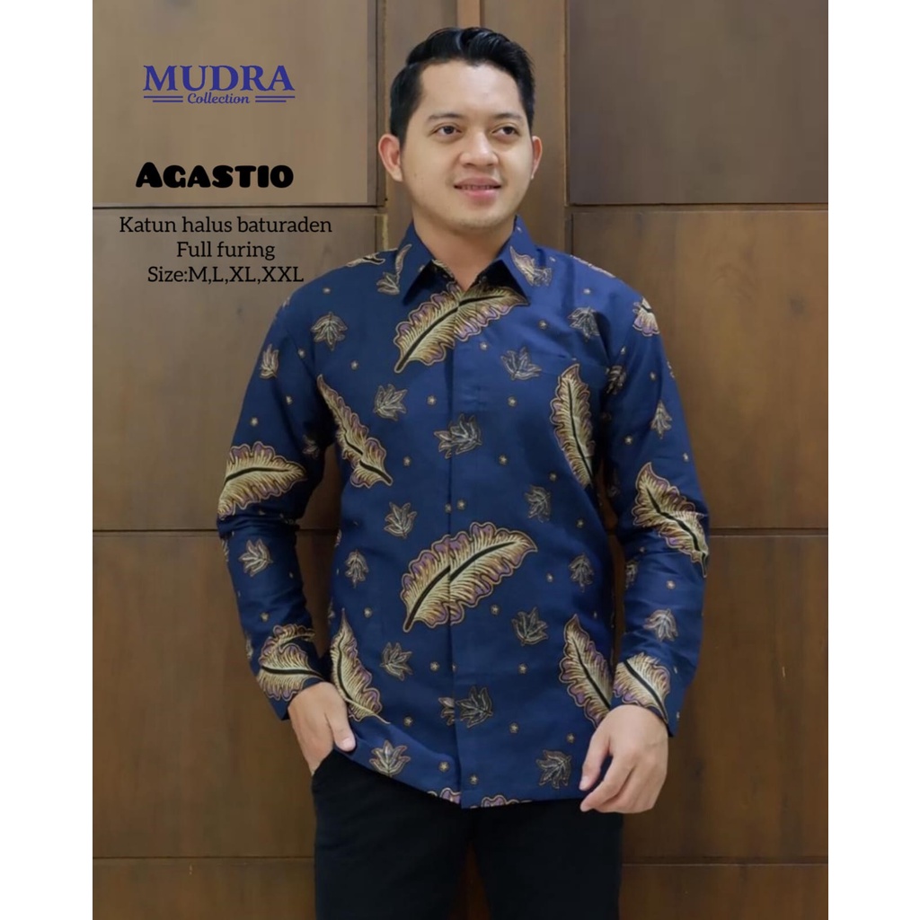 KEMEJA Mudra Collection Mudra Batik Men S Long Sleeve Batik Shirt