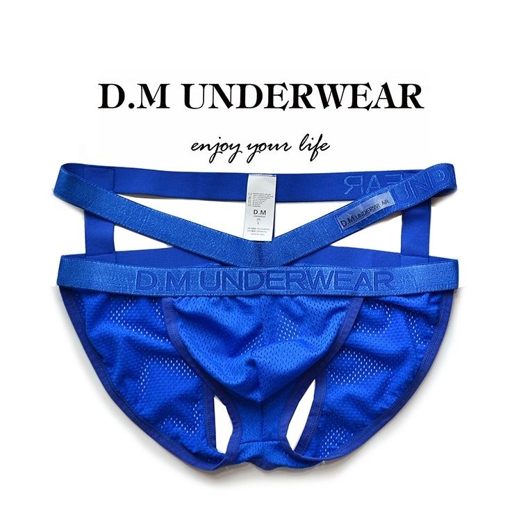 D M Men S Underwear Sexy Low Waist Thong Unique Convex Mesh Quick