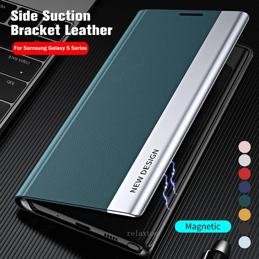 Magnetic Flip Cover Leather For Samsung Galaxy S S Ultra Plus Fe