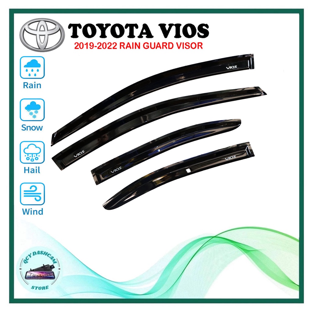 Toyota Vios Gen 4 2019 2022 Rain Guard Window Visor Shopee Philippines