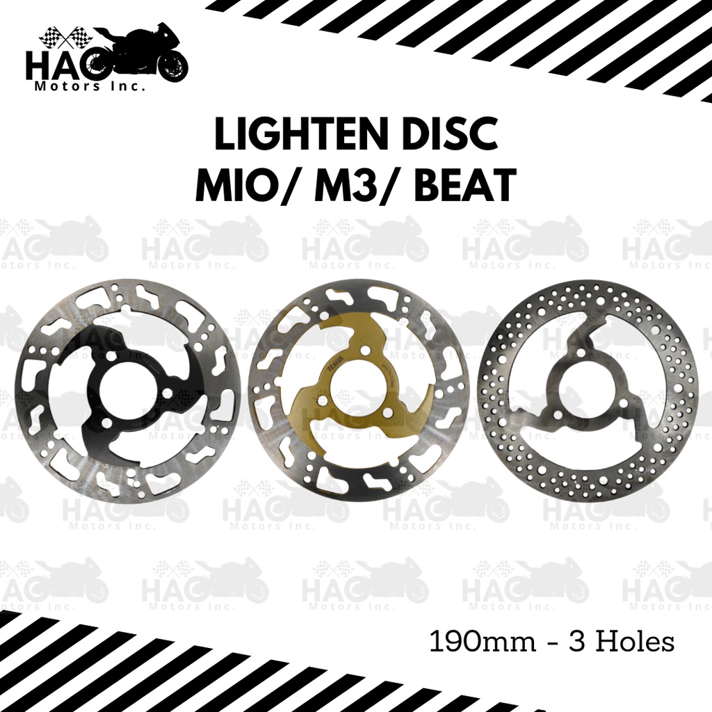 Lighten Disc MIOi125 M3 Beat 190mm Mio 200mm 3 Holes And 4 Holes