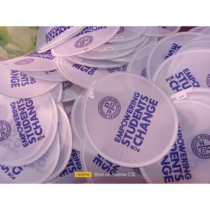 Foldable Round Fan With Print Pcs Pcs Shopee Philippines