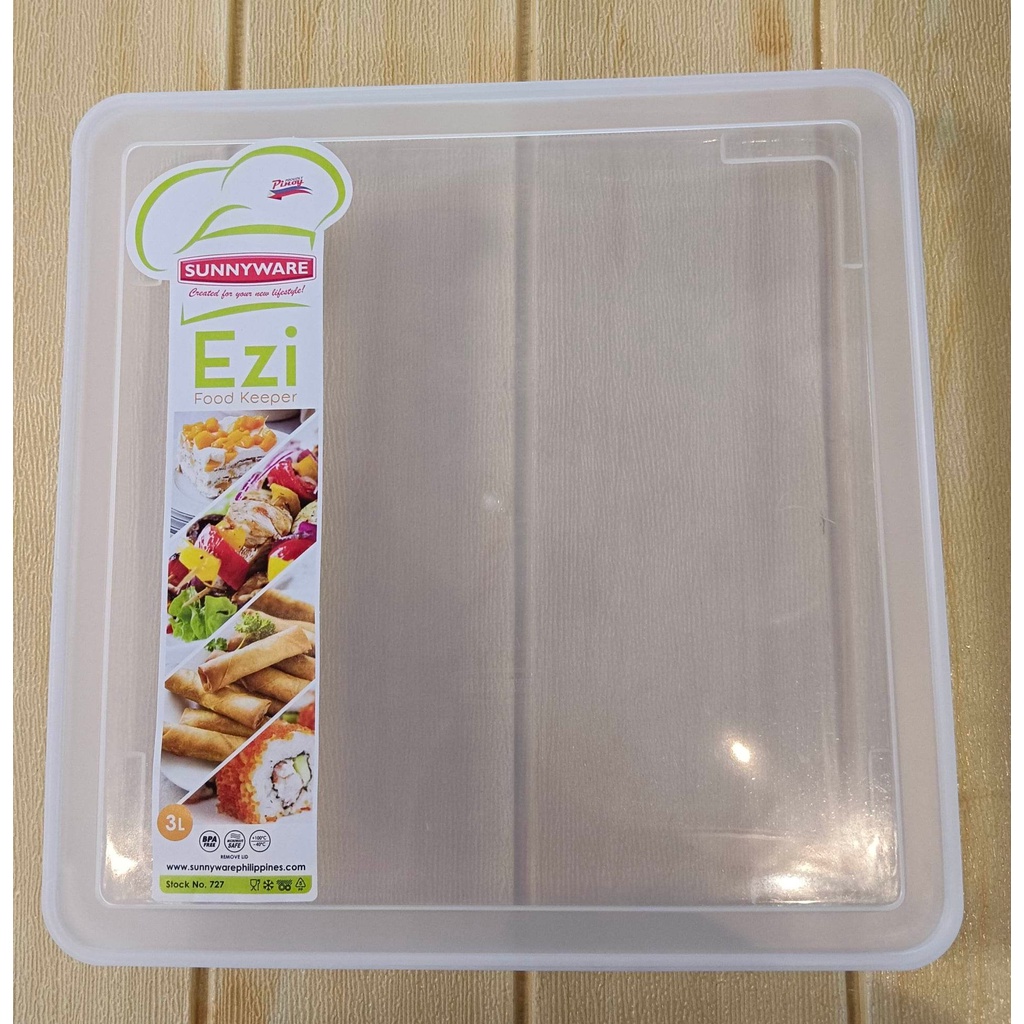 Ezi Food Keeper 3Liters Square Sunnyware 727 2pcs Shopee Philippines