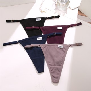 CuteByte 3 Pcs Set Women Cotton Thongs Low Rise Bikini Panty Sexy T