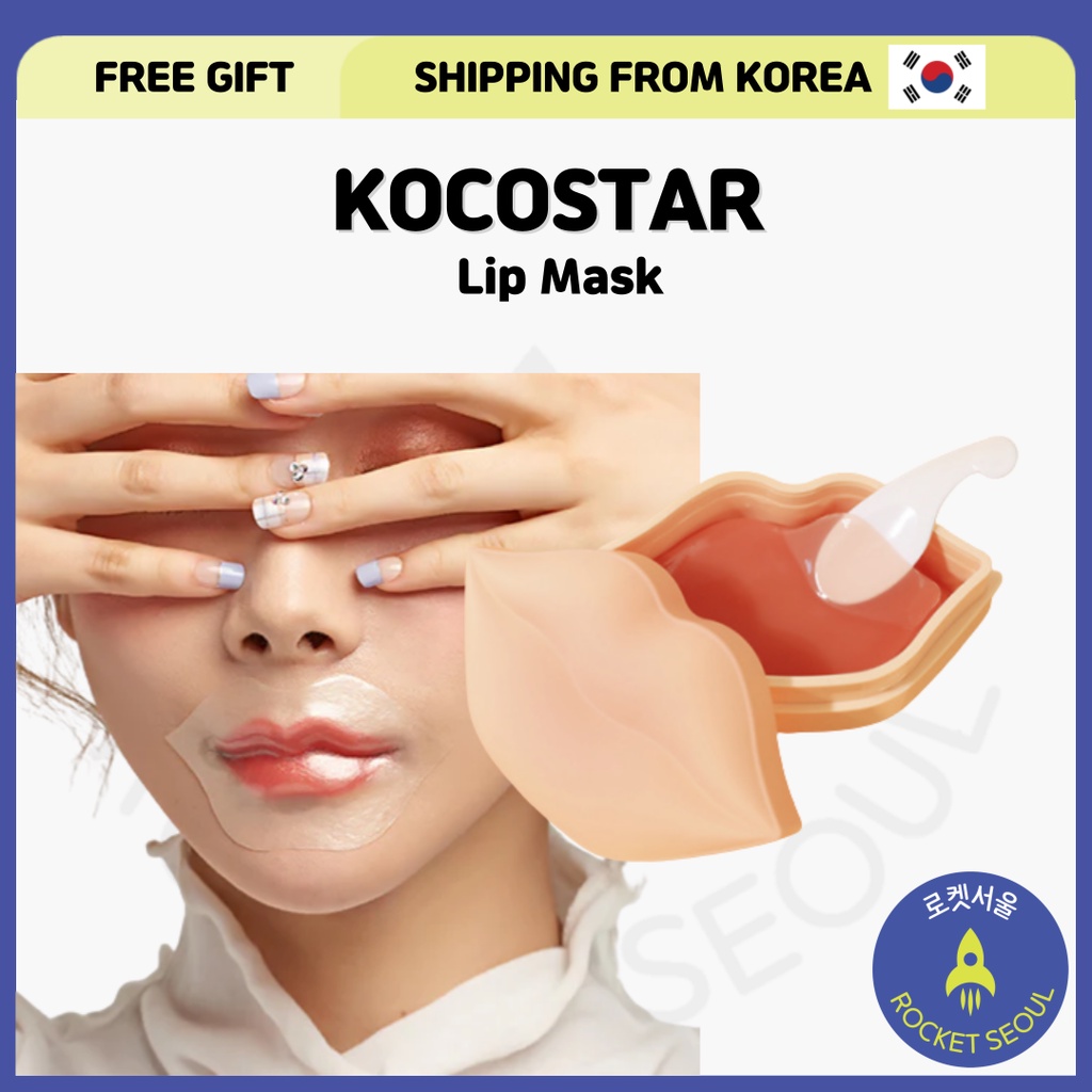 KOCOSTAR Lip Mask Rose Mint Pink Peach Cherry Blossom Shopee