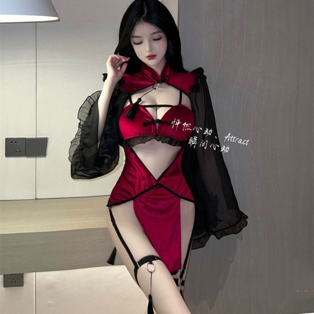 Cosplay Summer Sexy Temptation Hot Girl V Neck Big Breasts Role Playing
