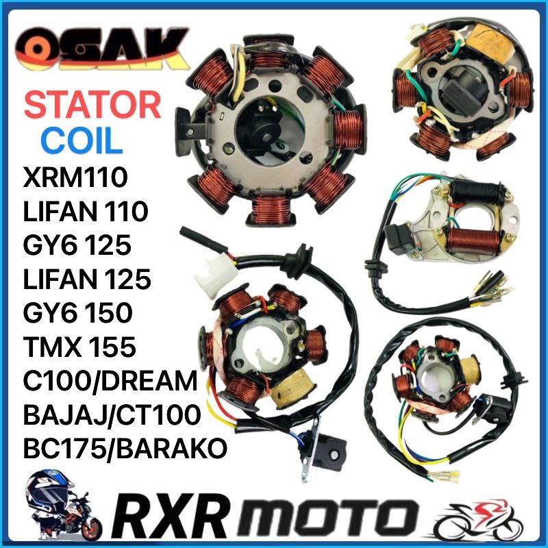 Stator Coil Osak For XRM TMX155 GY6125 150 Lifan110 125 CT100 BAJAJ