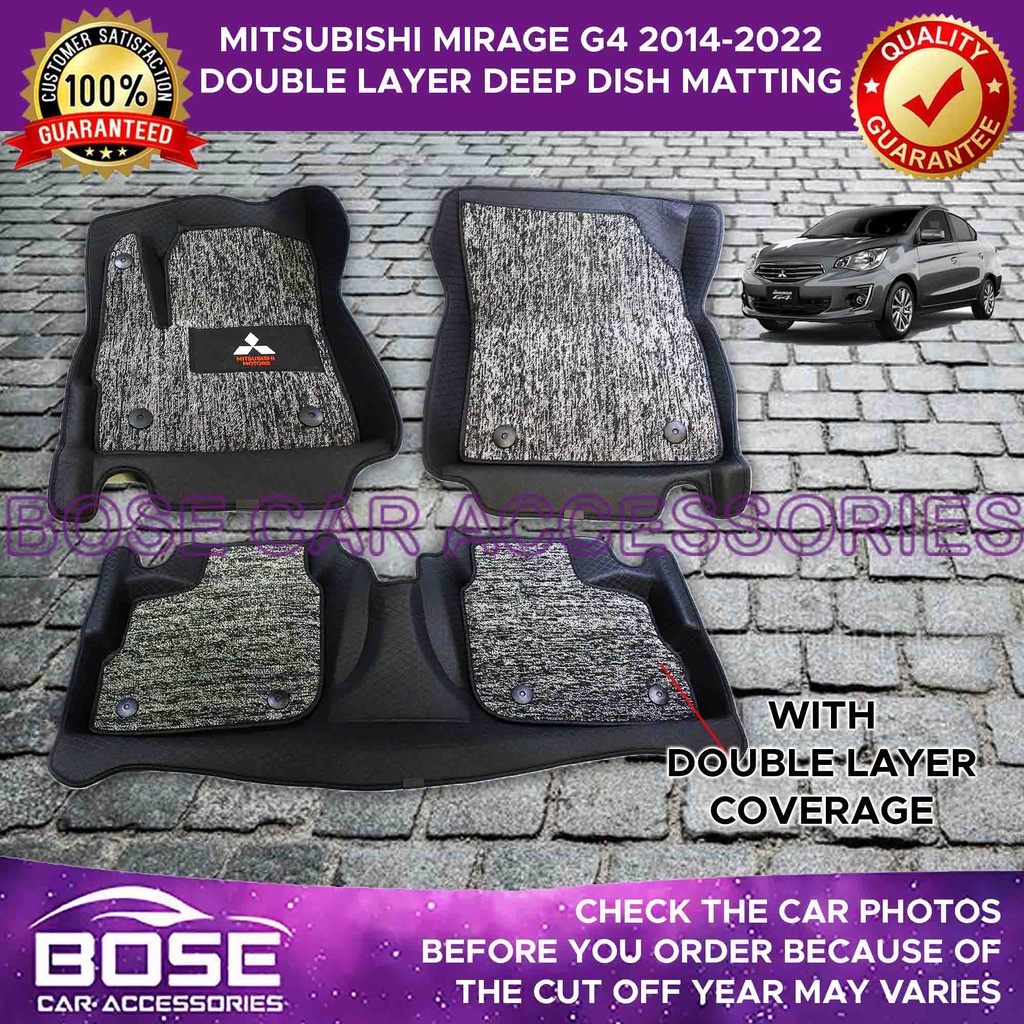 D Deep Dish Matting Mitsubishi Mirage Double Layer Floor