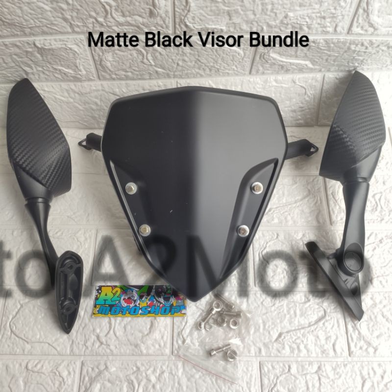 Cod Mio Gravis Side Mirror With Bracket And Visor Bundle Set Shopee