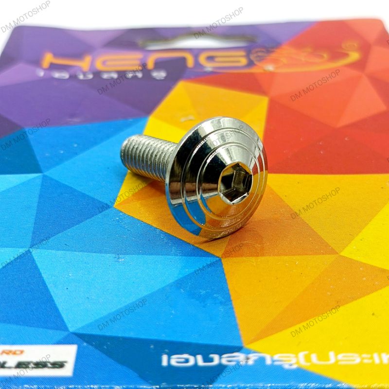 Heng White Gold Bolts For Honda Click V1 V2 And Honda Beat Fi V2