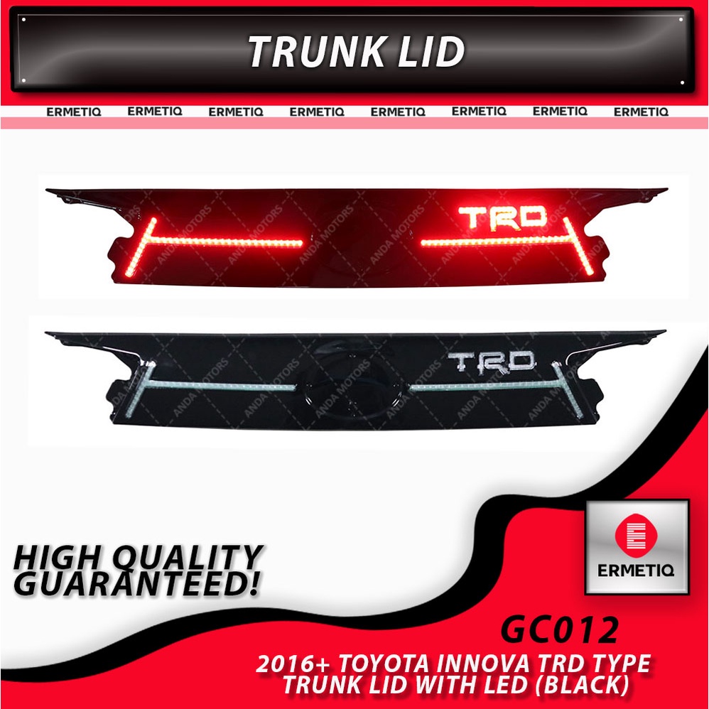 2016 TOYOTA INNOVA TRD TYPE TRUNK LID WITH LED BLACK Shopee