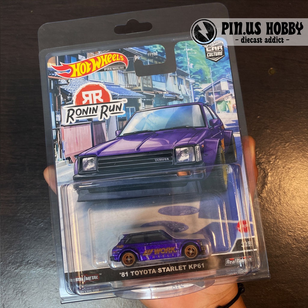 Hot WHEELS TOYOTA STARLET RONIN RUN SERIES ORIGINAL HOTWHEELS By MATTEL