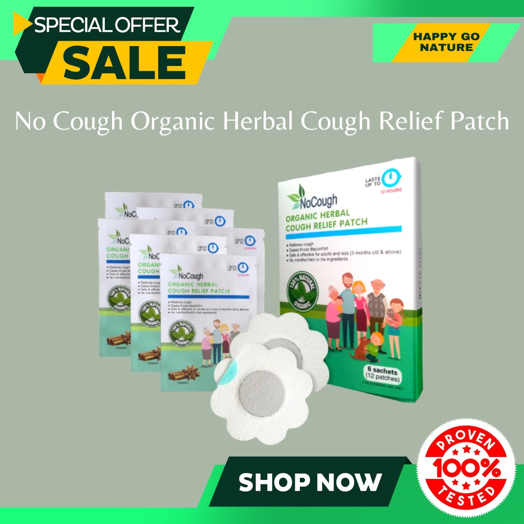 No Cough Patch Box Patches Doctor Herbal No Cough Organic Herbal