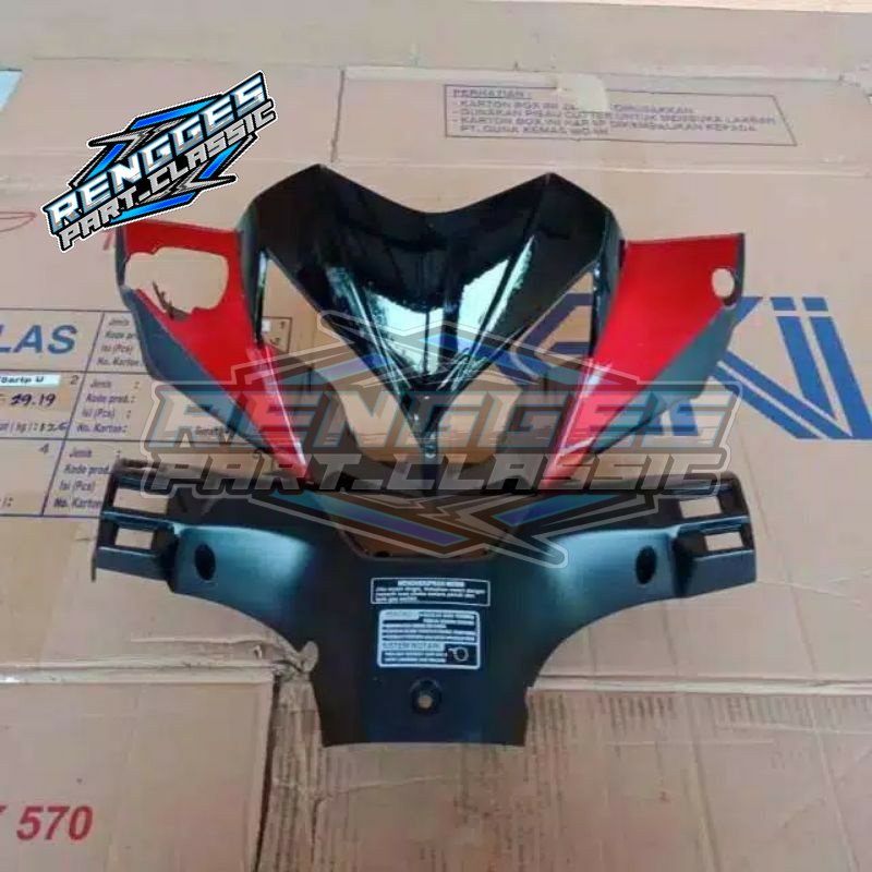 MERAH Honda SUPRA X 125 NEW BATMAN Head Shell SET Front And Back Red