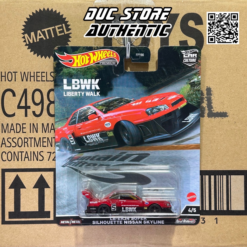 Ducstore Model Car HCJ81 Hot Wheels Premium LB ER34 Super Silhouette