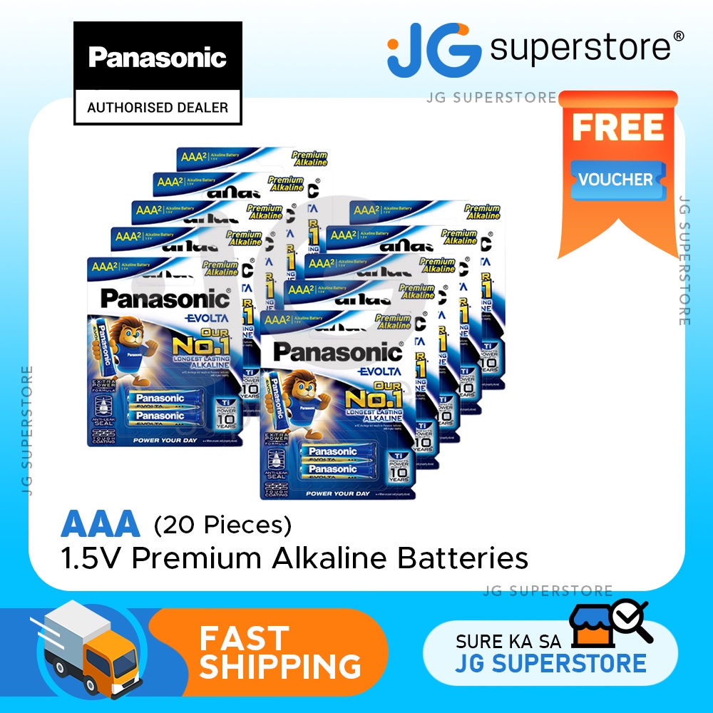 Panasonic LR03EG 2B Evolta AAA Premium Alkaline Batteries 1 5V Battery