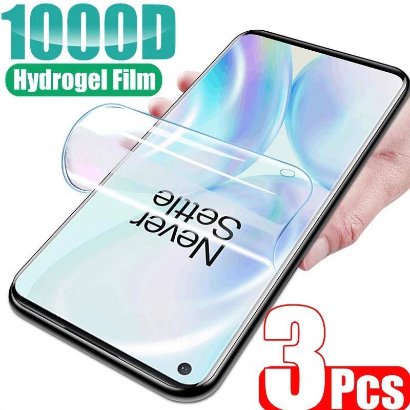 3Pcs Full Cover Hydrogel Film For OnePlus 6 6T 7 7T 8 8T 9 10 R T Pro