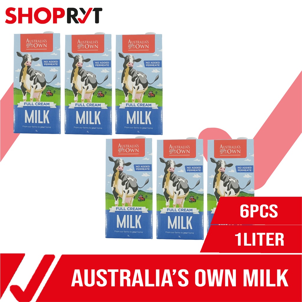 Australia S Own Full Cream Dairy Milk 1L 6pcs Shopee Philippines