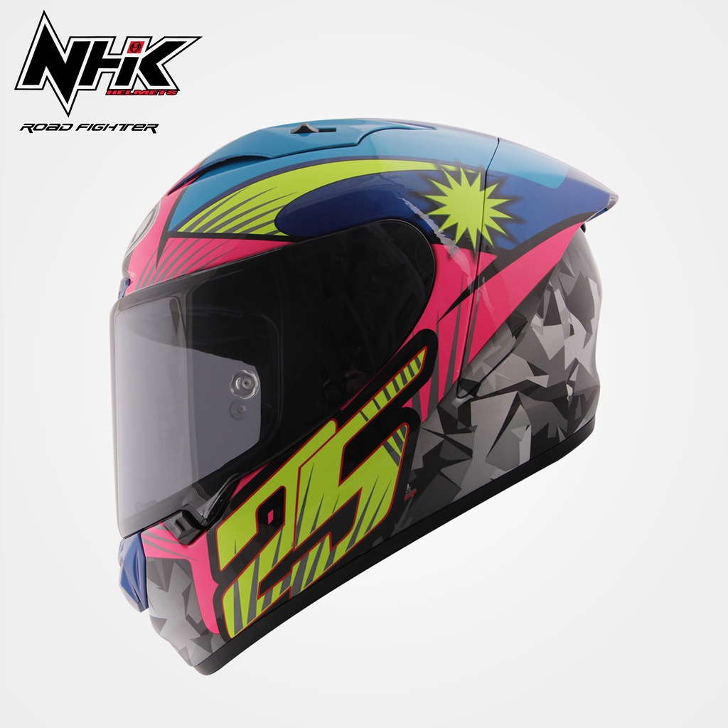 Nhk Helmet Gpr Tech V Azlan Shah Long Spoiler Double D Ring Shopee