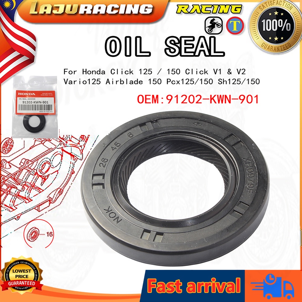 Kenada Racing Crankshaft Oil Seal Honda 24x45x6 91202 KWN 901 CLICK