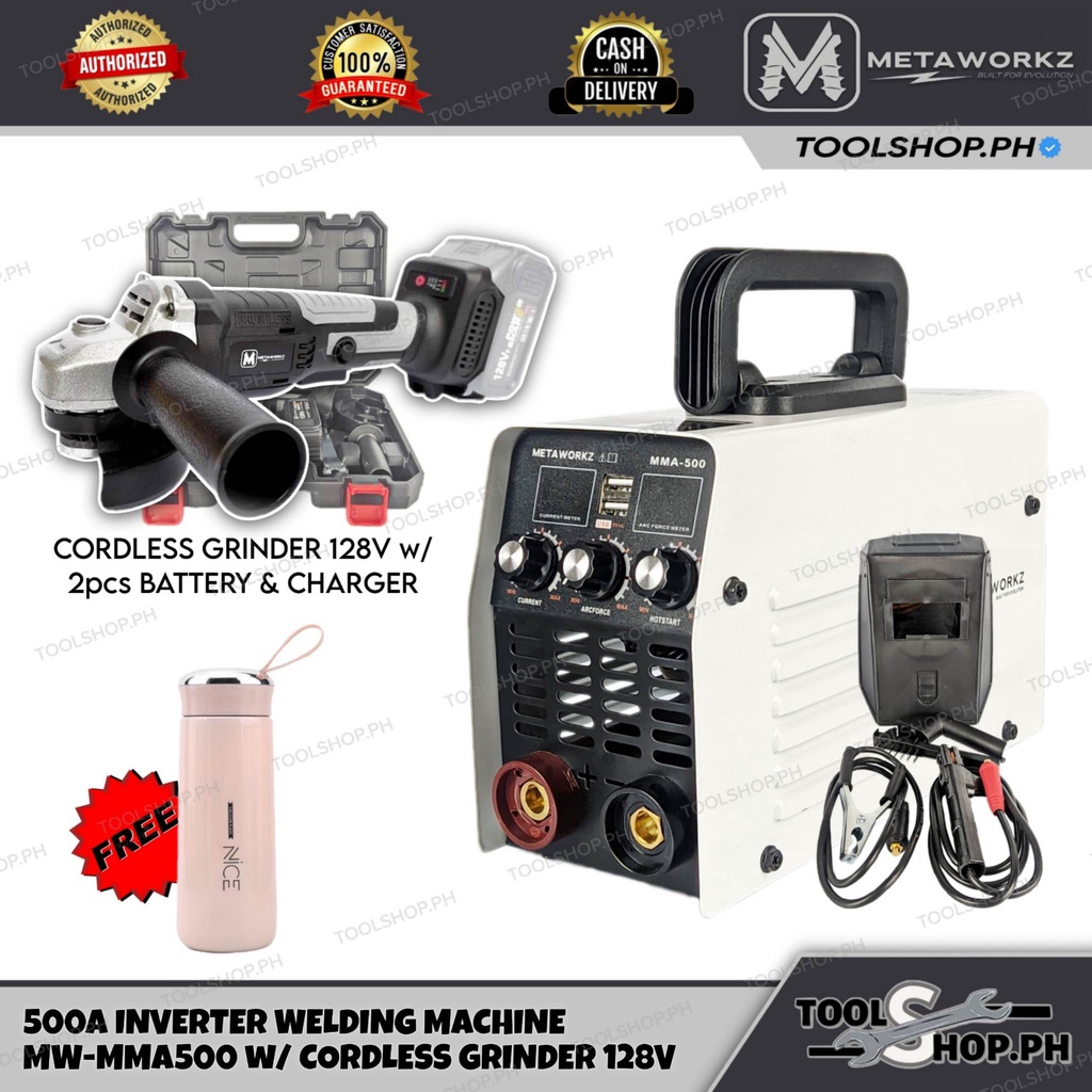 METAWORKZ 500A Inverter Welding Machine MW MMA500 MW Cordless