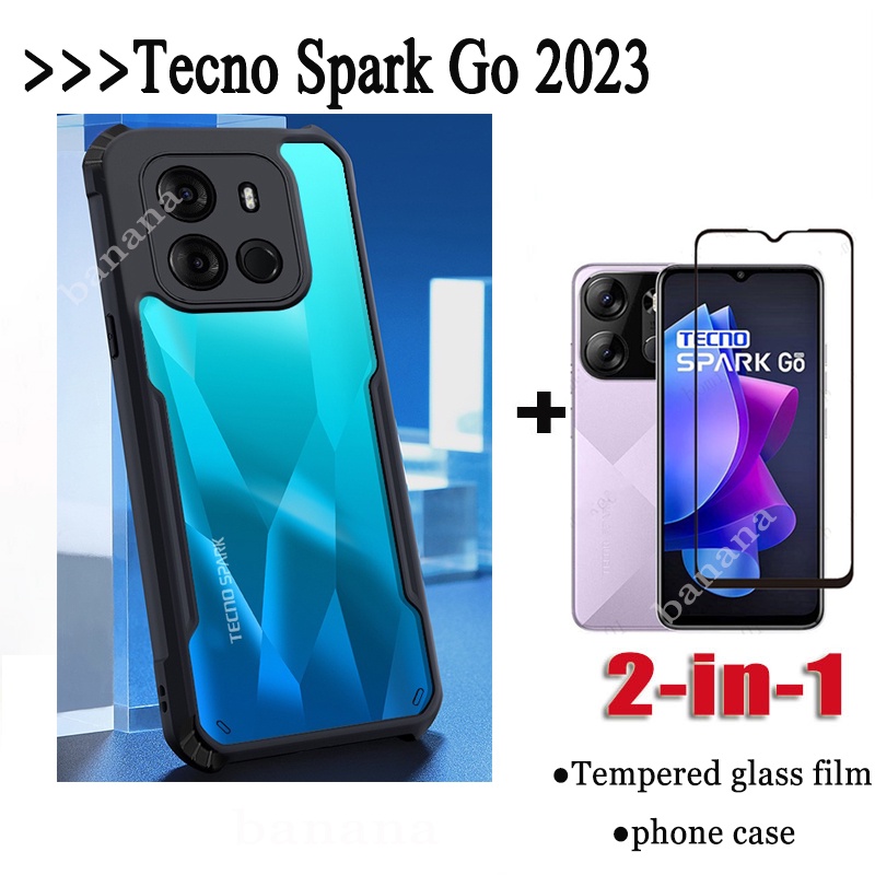 In Tecno Spark Go Shockproof Transparent Hard Case For Spark Go