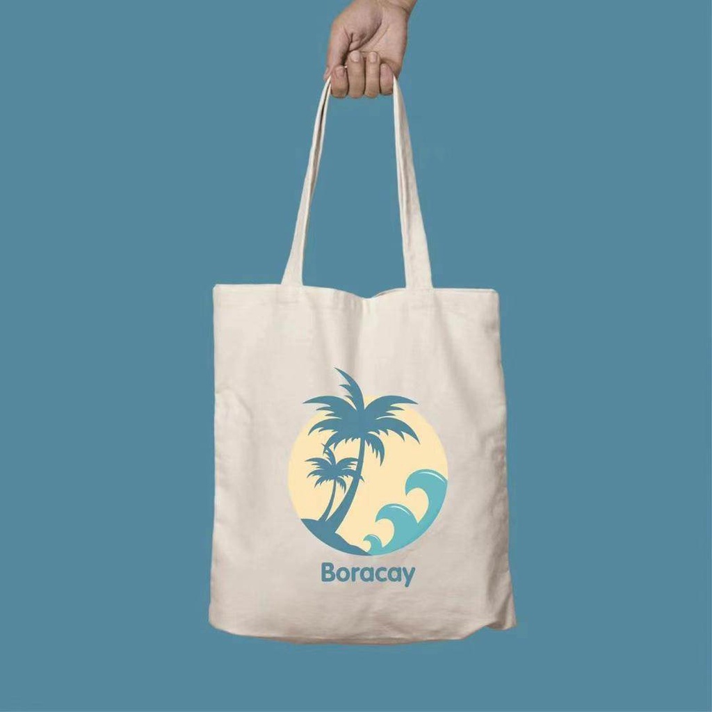 Skyshop Canvas Tote Bag With Zipper Manila Palawan Bohol Boracay