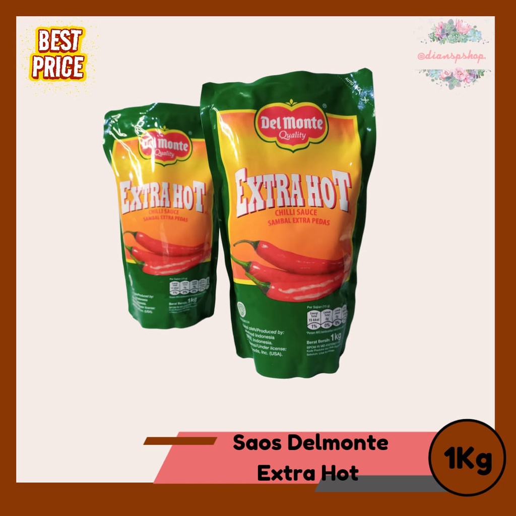 Del Monte Extra Hot Sambal Sauce 1Kg And Del Monte Ketchup Tomato Sauce