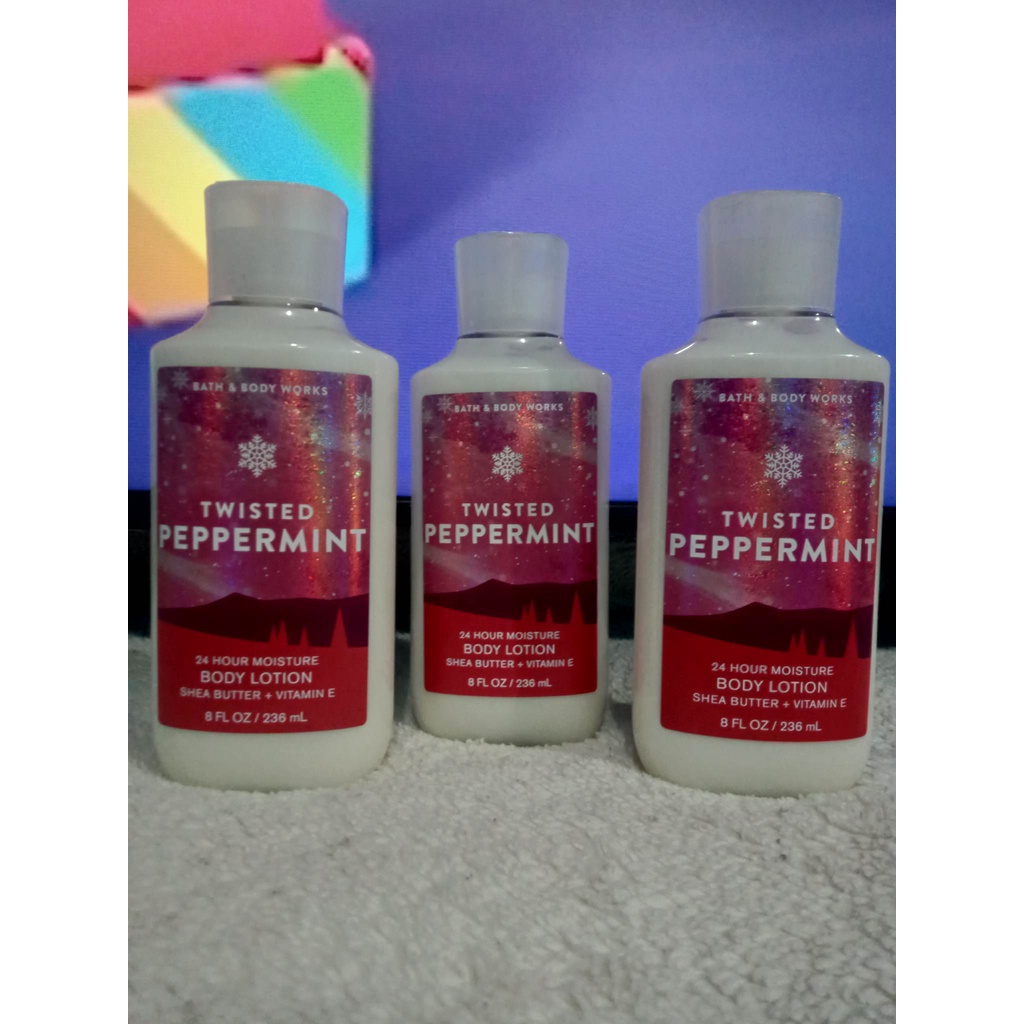 Bath Body Works Twisted Peppermint Body Lotion Ml Shopee Philippines