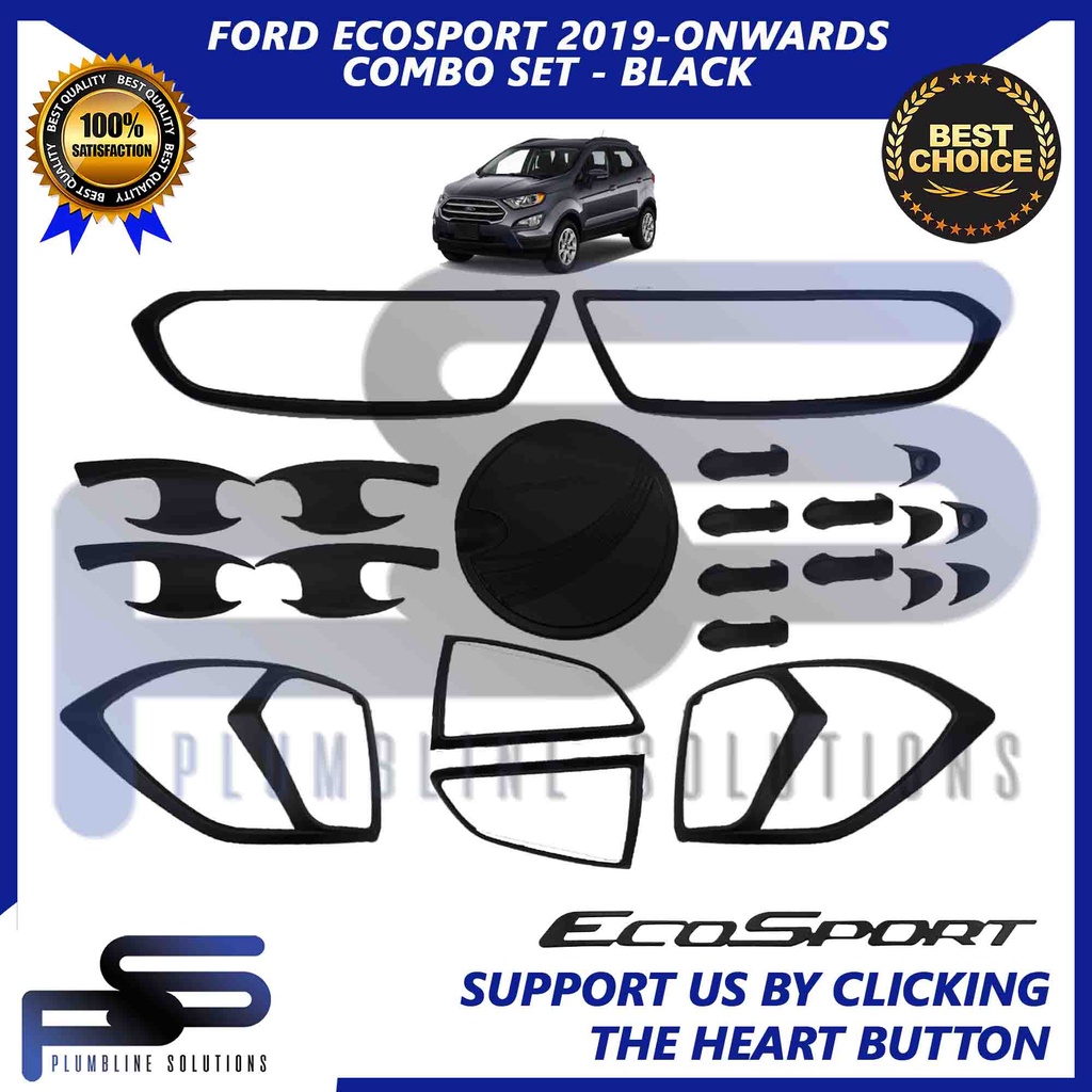 Ford Ecosport Garnish Cover Set Black Chrome 2019 2023 Ford