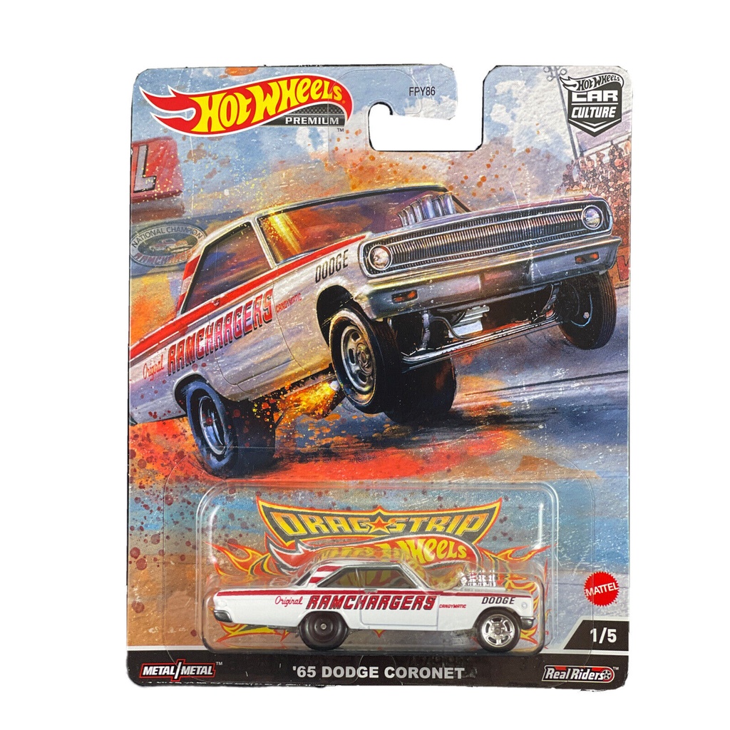 Hot Wheels Premium Car Culture Dragstrip Strip 2023 65 Dodge Coronet