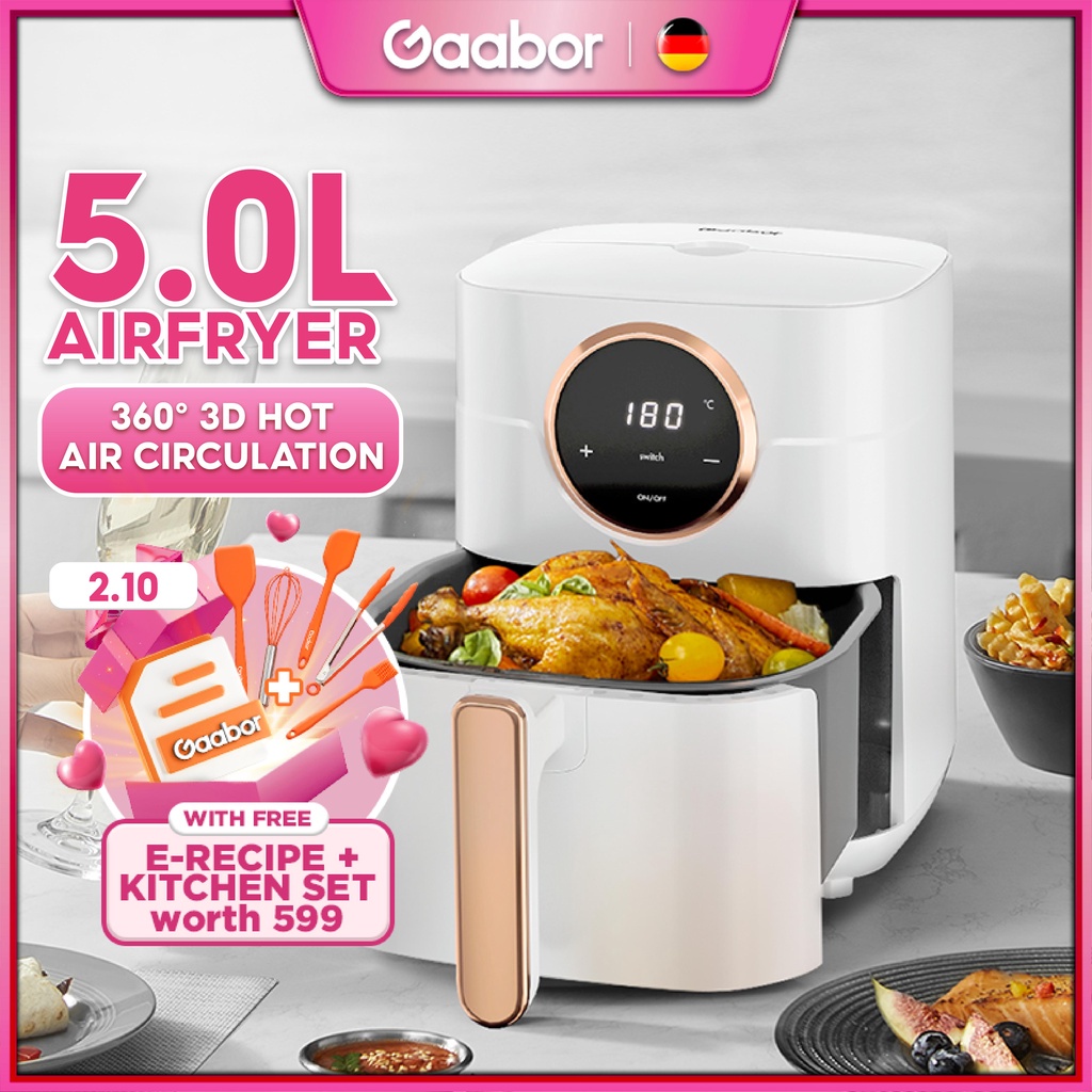 Gaabor Air Fryer 6L 5L 4 5L 4L Multi Function Oil Free Oven No Smoke