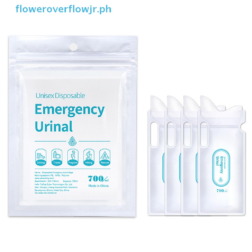 FJR 4PCS Emergency Portable Car Urine Bag Mini Mobile Toilets