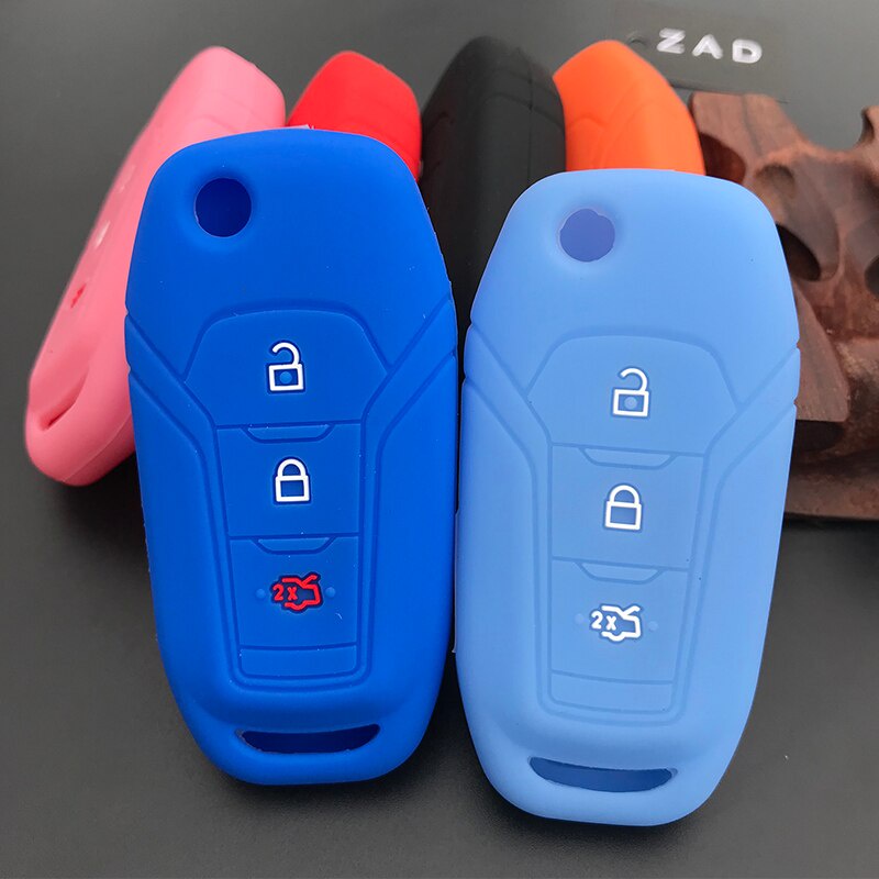 IPkjcg74AKbjkh65 ZAD Silicone Rubber Car Key Fob Skin Case Holder Cover