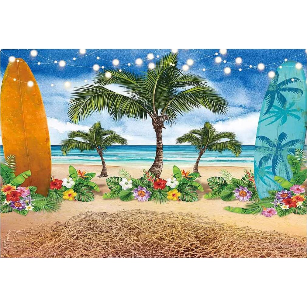 7x5ft Summer Beach Ocean Photography Backdrops Blue Sky Seaside