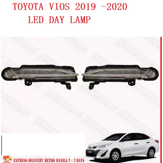 2PCS For Toyota Vios 2019 2020 PRIME LED DRL Daytime Running Light