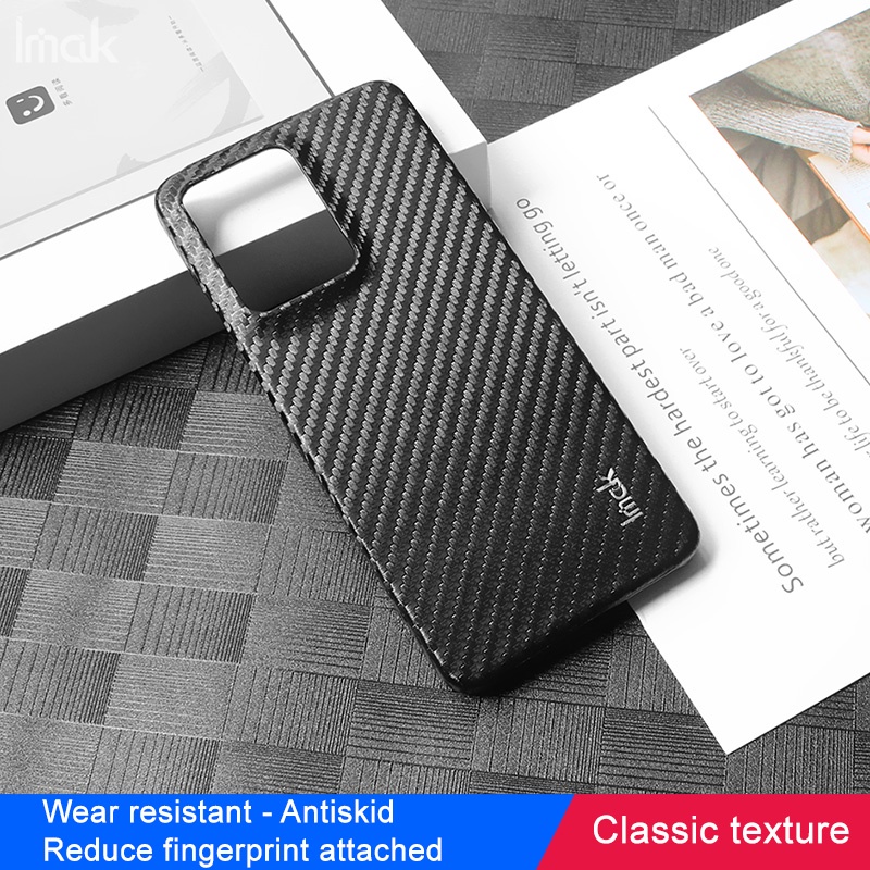 Imak Fashion Carbon Fiber Pattern Casing Redmi Note Pro Speed G