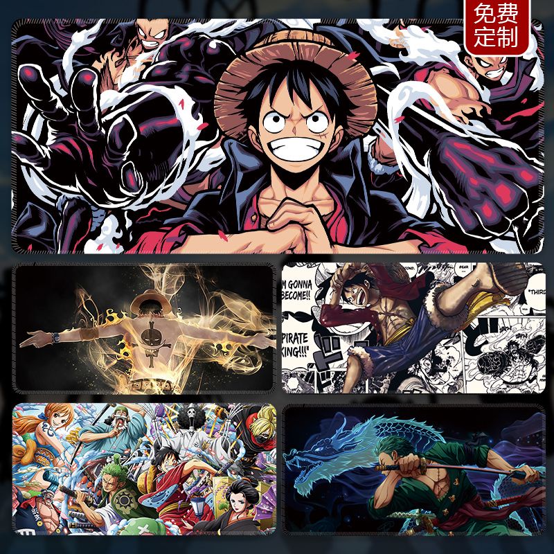 One Piece Mouse Pad Oversized Luffy Zoro Ace Keyboard Two Dimensional