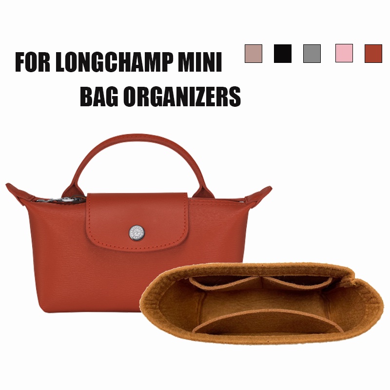 Felt Insert Bag Organizers For LONGCHAMP MINI Liner Bag Organisers