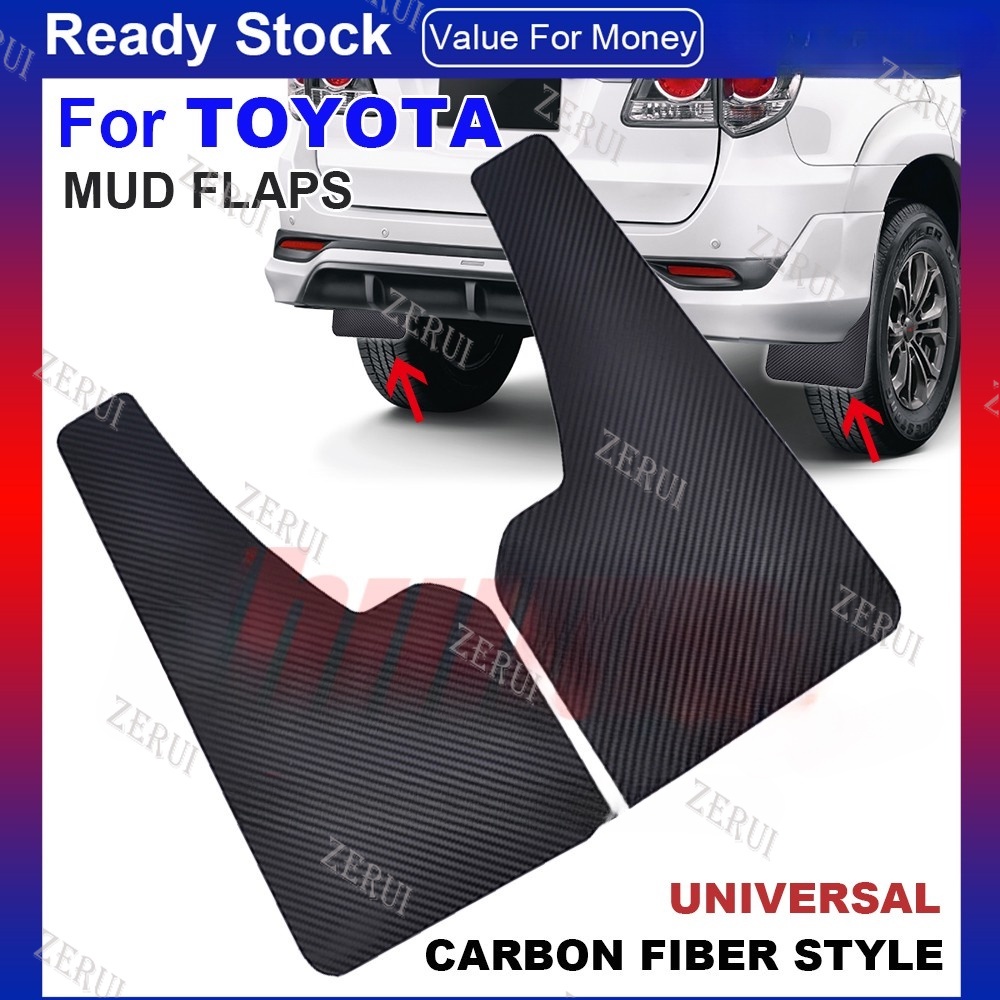 Zr For Universal Mud Flaps Carbon Fiber Effect Splash Guards Mudflaps