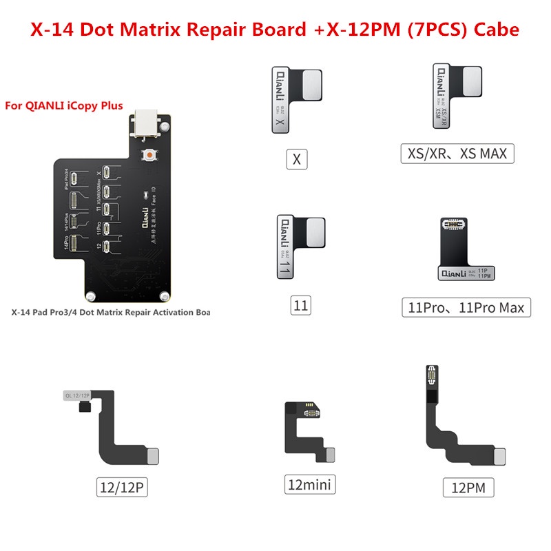 Qianli X Face Id Dot Matrix Repair Flex Cable For Qianli Icopy Non