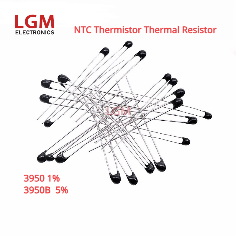 10Pcs NTC 3950 MF52 1 Thermistor Thermal Resistor 1K 2K 3K 4 7K 5K 10K