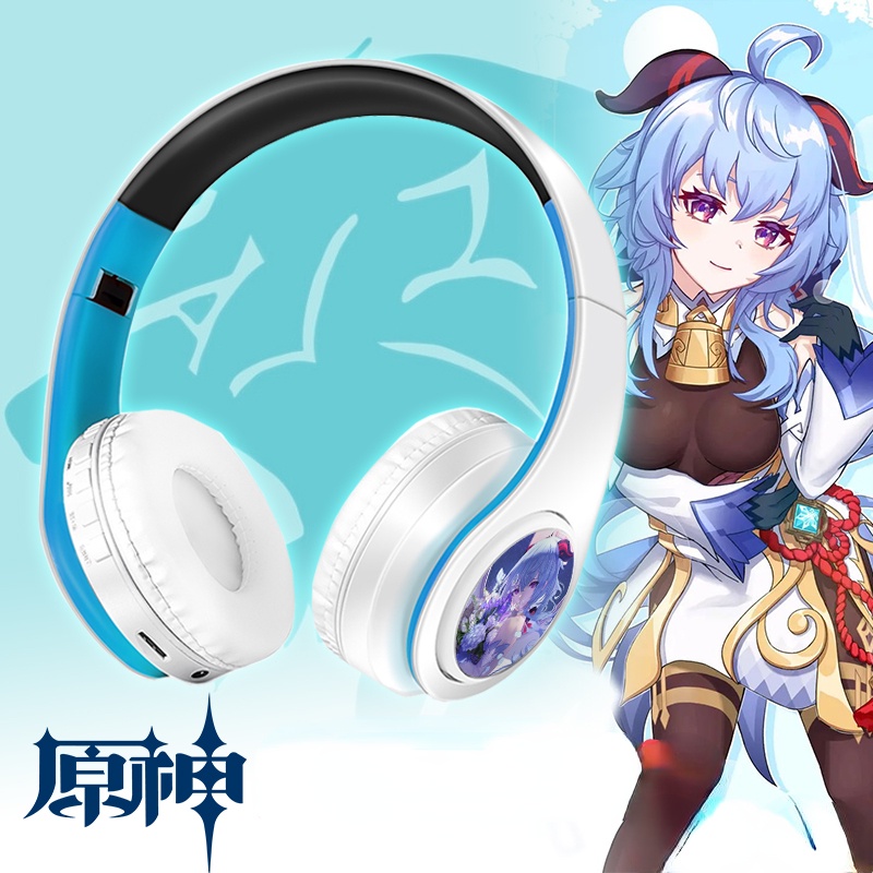 Genshin Impact Cosplay Headphone Ke Qing Ganyu Klee Xiao Wireless