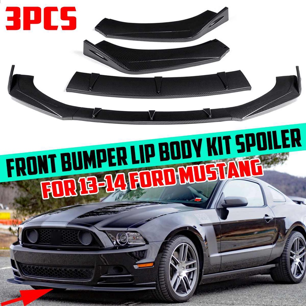 Mustang Front Lip Car Front Bumper Splitter Lip Diffuser Spoiler