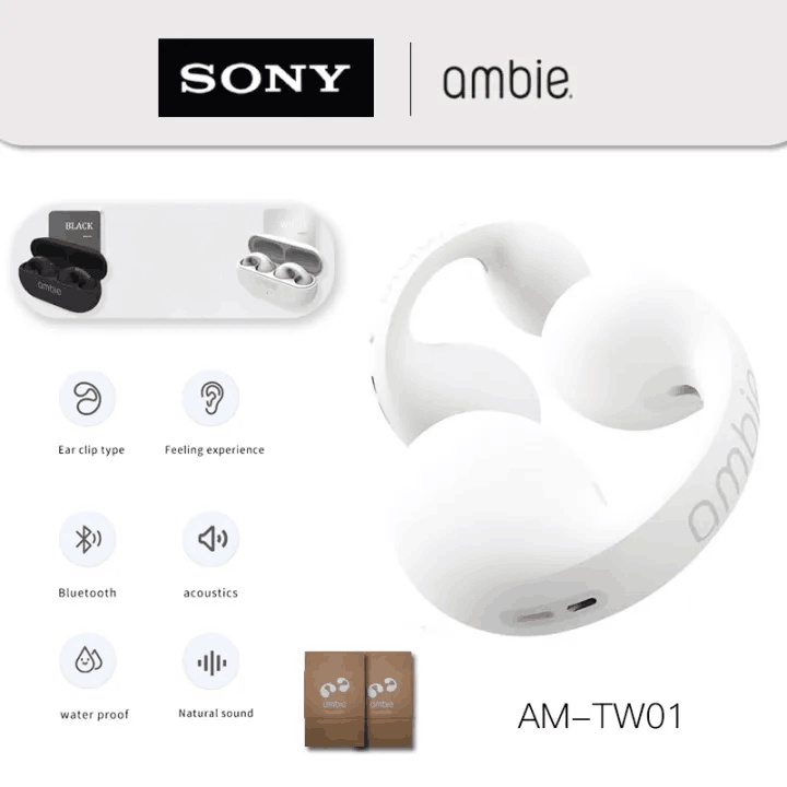 Sony Ambie Sound Earcuffs Ear Bone Conduction Bluetooth Earphones