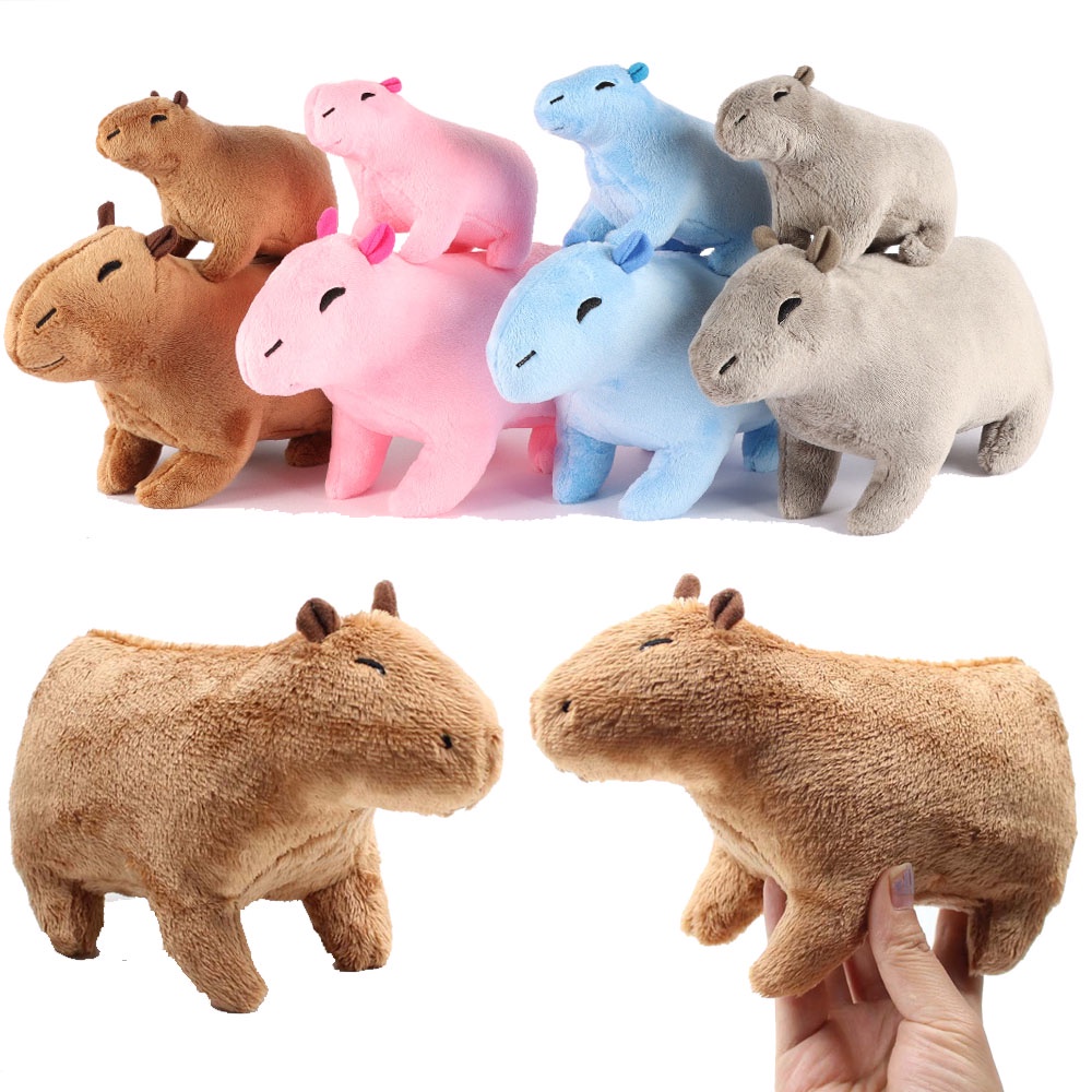 Twinkle Simulation Capybara Plush Toy Cute Capybara Plushie Fluffy