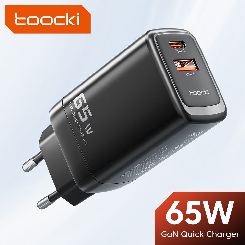 Toocki W Gan Wall Charger Quick Charger Pd Dual Port Usb Type C